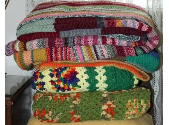 Hand Made Lot Of Blankets (O177)
