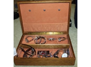 Jewelry Box With Men's And Woman's Watches (O173)