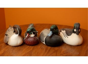 Collectible George Kuth Danbury Mint Duck Decoys Lot Of 4 (054)