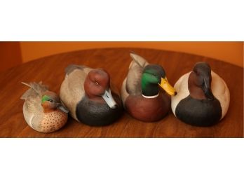 Collectible George Kruth The Danbury Mint Duck Decoys Lots Of 4 ( 055)