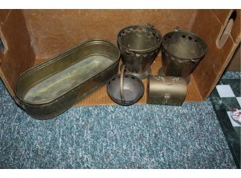 Brass Decorative Pots And Copper Cup (099)