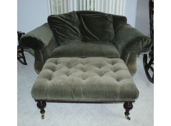 Brandywine Design Furniture Green Sofa And Ottoman 70' X 38' X 36' (120)