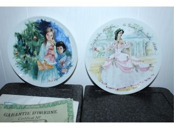 Two 8' Limoges Plates By FR.Ganeal (058)