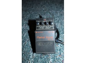Boss Black Metal Zone YQ75874 With AC Adapter (077)