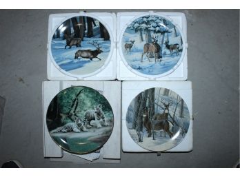 Three Dominion China Plates And One Bradex Charles France Plate (064)