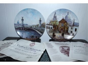 Two 8' Limoges Plates By Louis Dali (061)