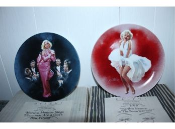 Two Delphi 8' Marilyn Monroe Plates (048)