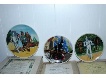 Four Wizard Of Oz Plates By Knowles With James Auckland Design (046)