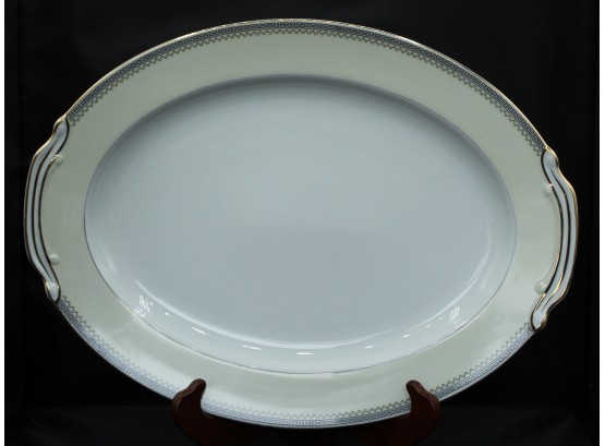 Serving Platter, Gold Aztec Design. Noritake, Made In Japan. (026)