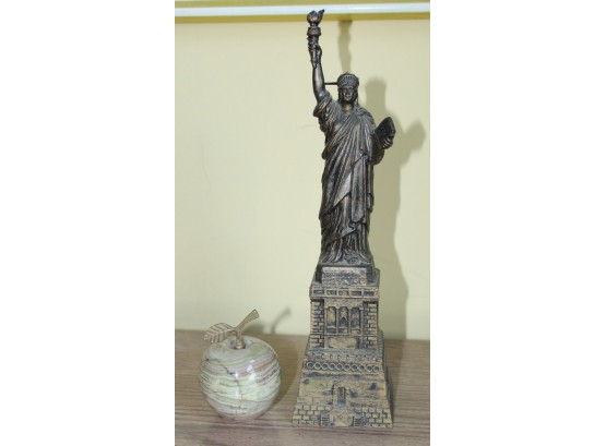 Statue Of Liberty Decoration, Very Light. Big Apple, Brown, Heavy. (136)