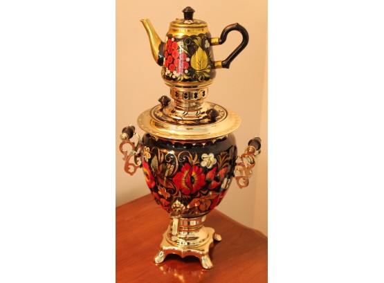 Beautiful Russian Samovar Tea Culture Tea Pot (090)
