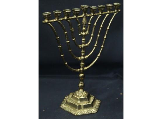 Weinberg, Israel. Brass Menorah (055)