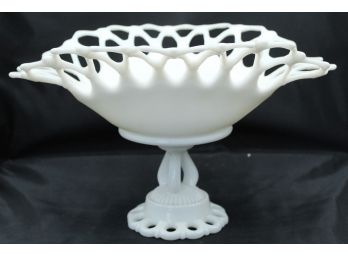 Fenton Glass Decorative Bowl.'W G?' On Bottom (005)