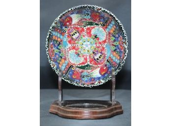 Exquisite Handmade Turkish Raised  Floral Pattern Ceramic Bowl - By Dogan Gini ~ 1 (178)