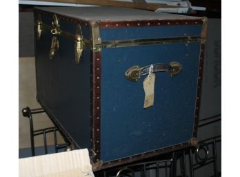 Vintage Blue Storage Trunk - G171