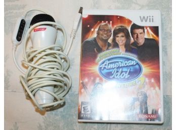 Wii American Idol Game With Konami Microphone - G186