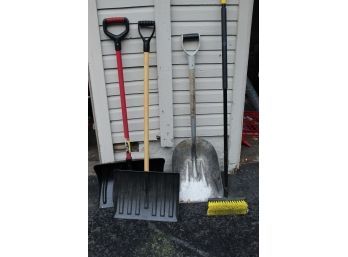 Shovels And Broom Lot - G196