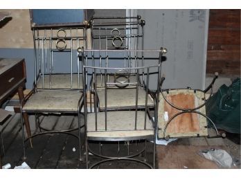 Vintage Charleston Forge Iron Chairs, 8 - G170