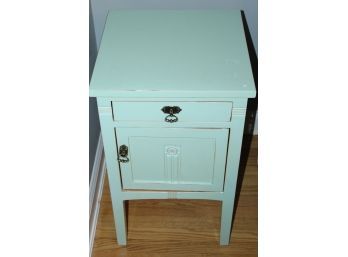 Teal Wooden Side Table - G181