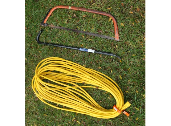 Extension Cord, Crow Bar & Hand Saw (027)