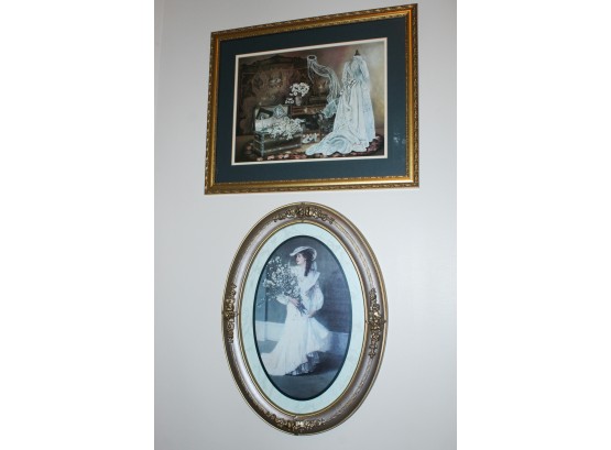 2 Framed Victorian Prints (091)