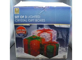 Set Up 3 Lighted Gift Boxes (181)