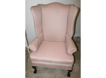 Pair Of  Wing Chairs With Claw Feet (079)