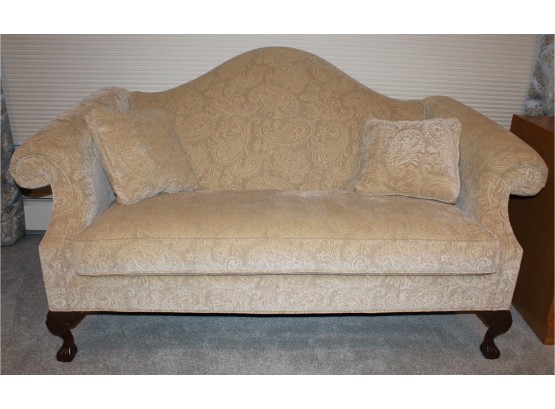 Lovely Ethan Allen Victorian Style Sofa Beige (W197)
