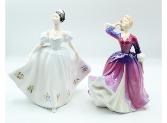 Classy Royal Doulton 'kate' & 'Melissa' Figurines (37)