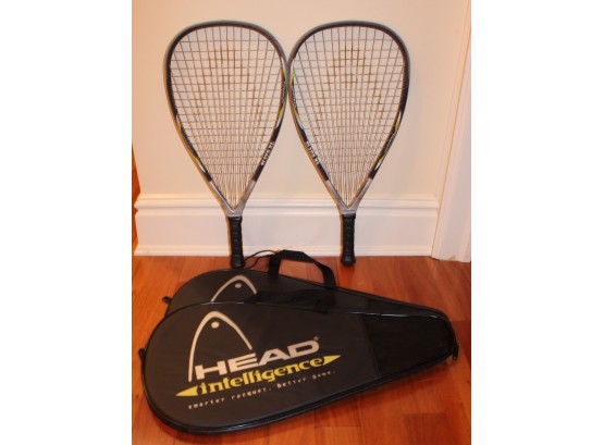 Pair Of Head Intelligence Racket Ball Rackets Ti.175 XL (189)