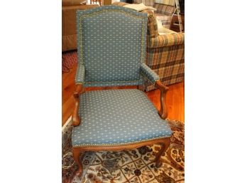 Blue Upholstered Arm Chair (63)