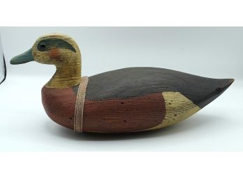 Carved Mallard Duck Decoy By White (001)