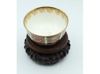 Japanese Bowl With Wooden Stand (002)