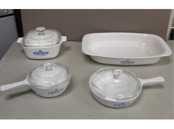 Corning Ware Mixed Lot Of Casseroles With Lids