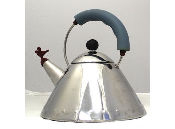 Classic Michael Graves Alessi Bird Tea Kettle With Bird Whistle