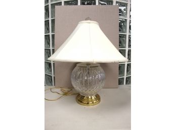 Classy Crystal Accent Lamp Made In Poland With Shade
