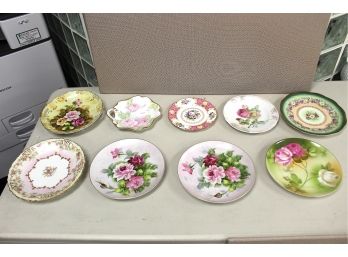 Mixed Lot Of Decorative Floral Plates