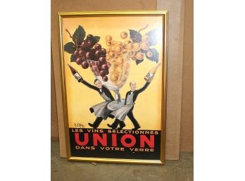 Fabulous Framed Print - Les Vins Setectionnes Dans Votre Verre Union By Robys
