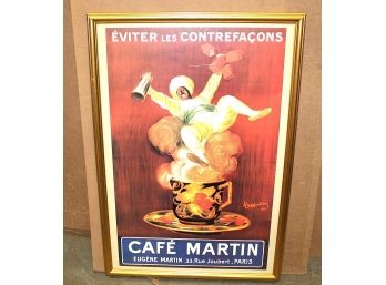 Fabulous Framed Print - Cafe Martin By Leonetto Cappiello