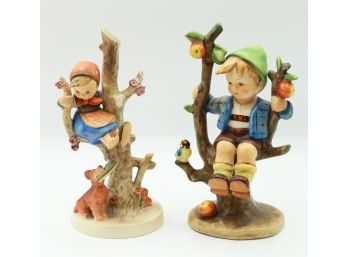 2 Vintage Hummel Figurines 'Apple Tree Boy' 'Out Of Danger'  (0219)