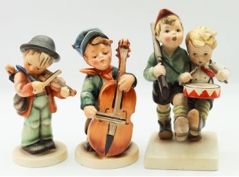 3 Vintage Hummel Figurines - 'Volunteers'  'Sweet Music' 'Little Fiddler'(0179)