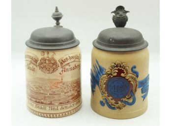 Rare Two Villeroy & Boch Beer Steins (0300)