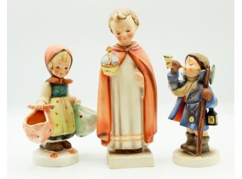 3 Vintage Hummel Figurines 'The Holy Child' 'Hear Ye Hear Ye' 'Mother's Darling' (0237)