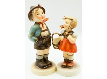 2 Hummel Figurines 'Brother' 'Little Shopper'  (0191)