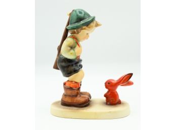 Vintage Sensitive Hunter 6/0 Goebel Hummel Boy & Rabbit TMK - 1 (0252)
