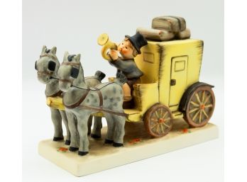 Vintage Hummel Figurine 'The Mail Is Here'  Tmk-4 Stage Coach Horses (0228)