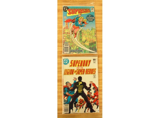 2 DC Comic Books - Super Girl And Super Boy (0535)