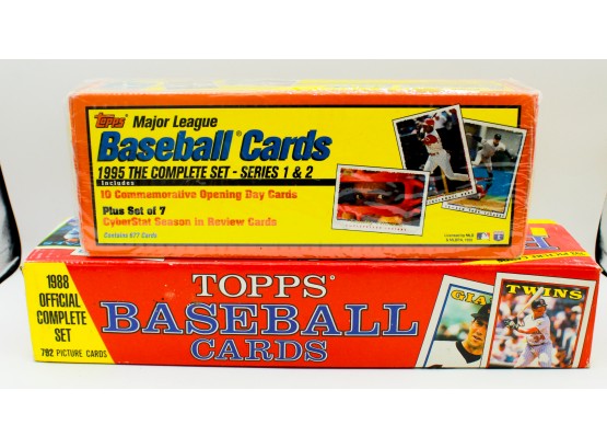 Sealed Topps Major League 1995 Complete Set Series 1&2 Baseball Cards   1988 Topps Baseball Cards (0494)