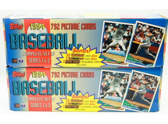 2 1994 Topps Complete Baseball Set Series 1&2 792 Cards (0509)