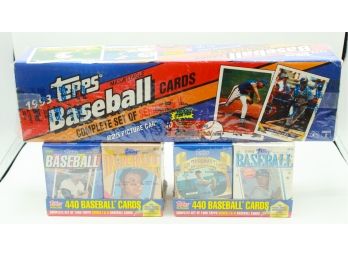 Sealed Complete 1993 Topps Baseball Card  Set Series 1 & 2 & 2 Sets Of 4 Sealed  Boxes 1996 Complete (0489)